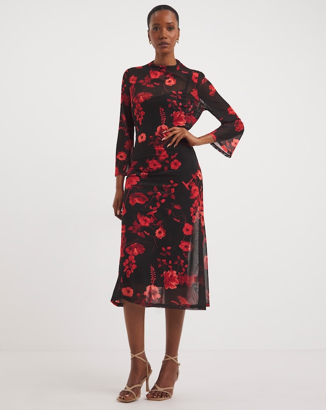 Joanna Hope Magisculpt Midi Mesh Dress