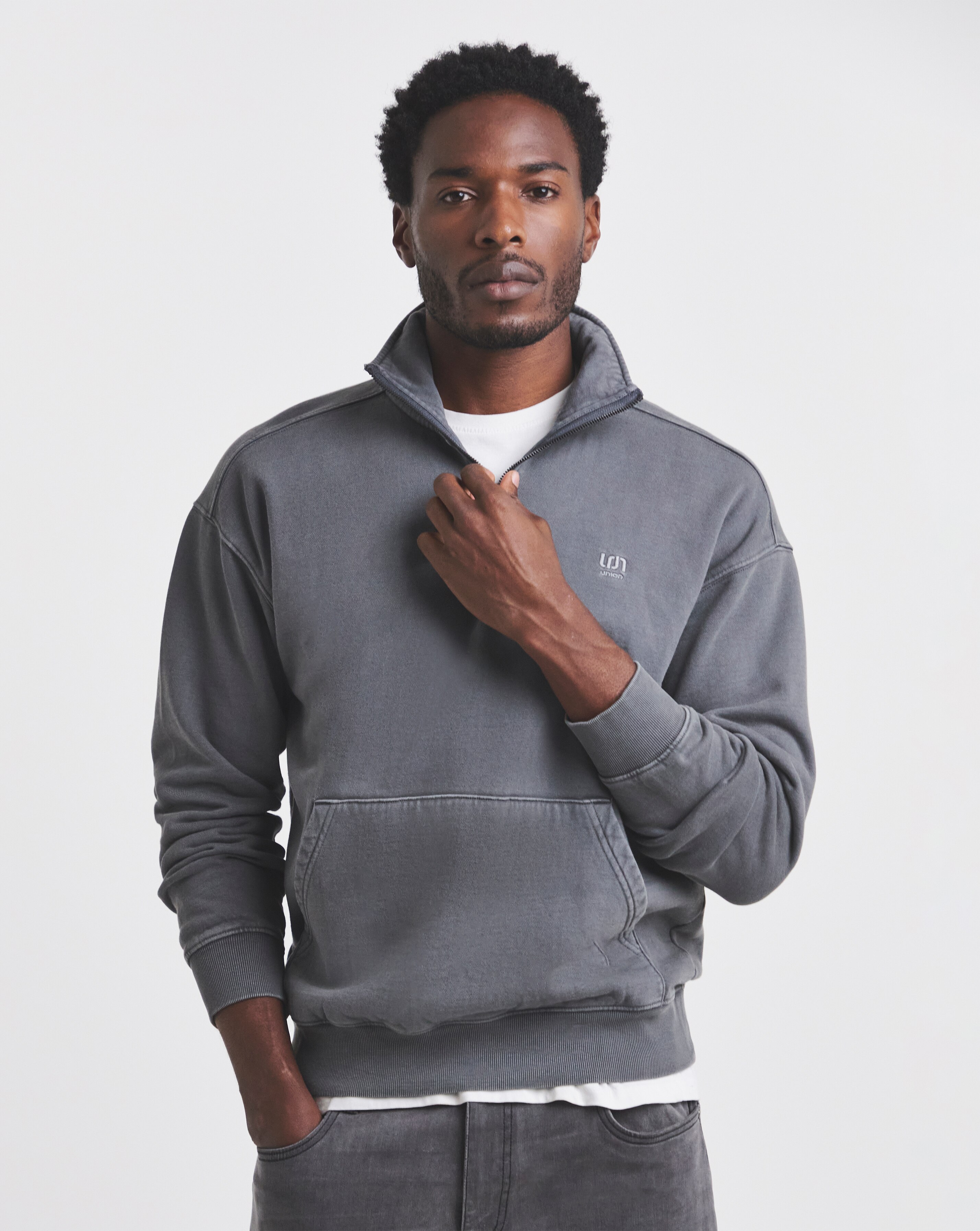 Sweaty Betty Sand Wash Funnel Neck Half Zip | JD Williams