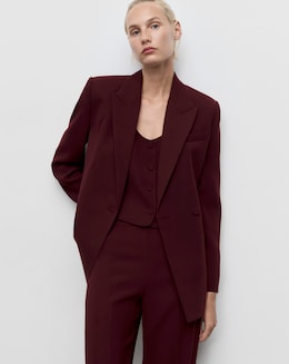 Mango Red Blazer