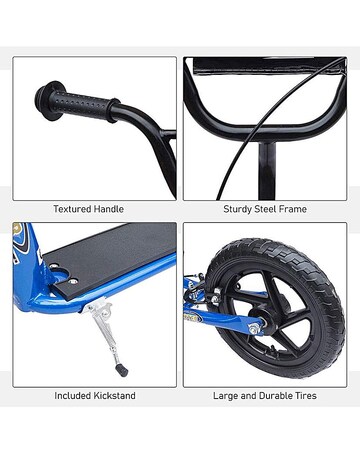 HOMCOM 12" Teen Push Stunt Scooter