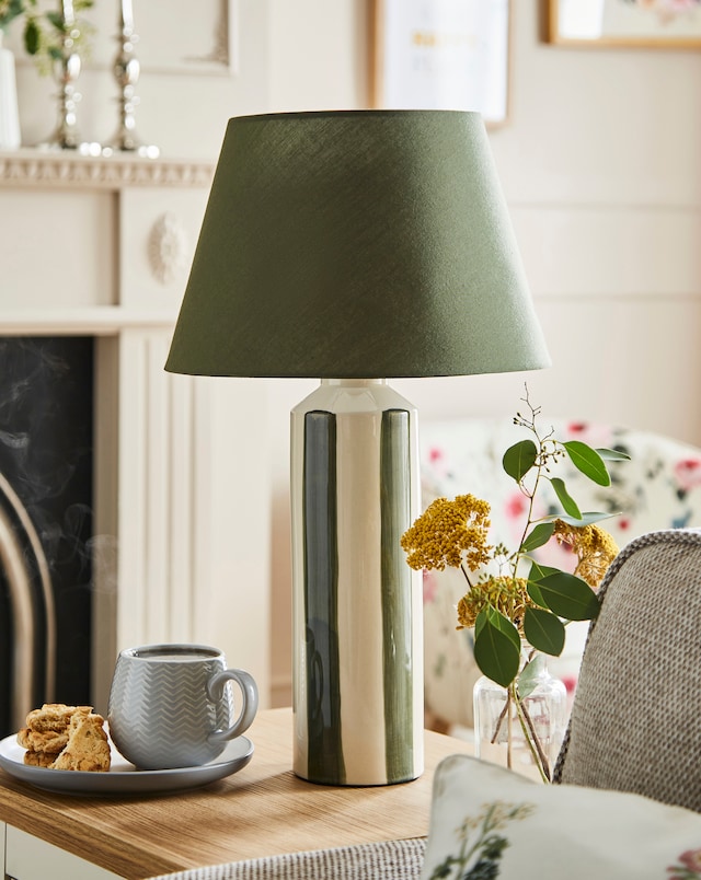 Suri Striped Ceramic Table Lamp