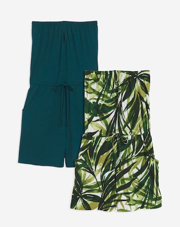 2 Pack Bandeau Playsuit