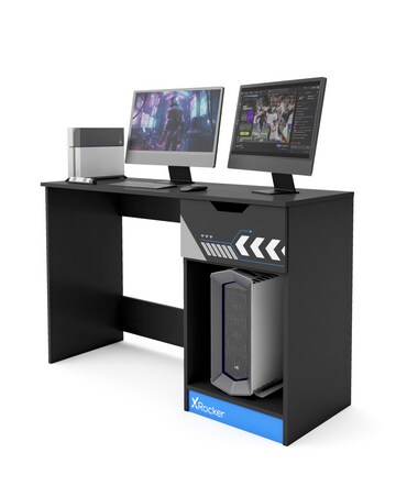 Octane Gaming Desk with Drawer - Blue