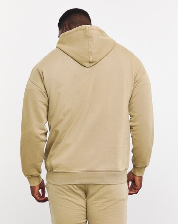 Relaxed Garment Dyed Hoodie Sweat Long
