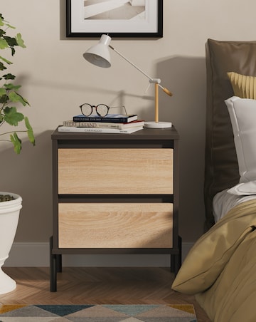 Sloan 2 Drawer Bedside