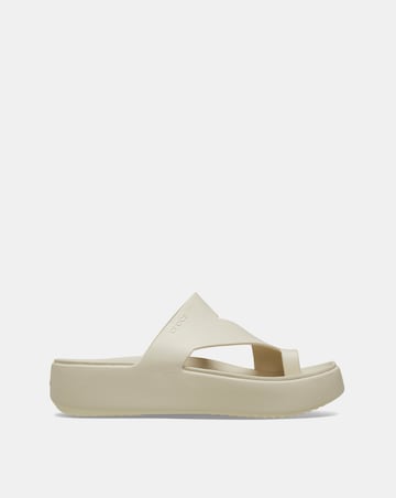 Crocs Sandstone Getaway Toe Loop Platform Strap Sandal