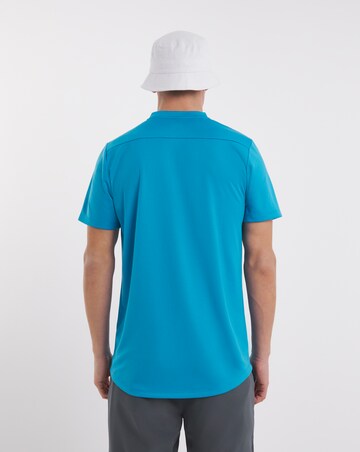 Golf Collarless Button up Polo