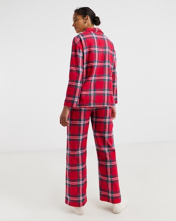 Pretty Secrets Check Button Up Pyjama Set