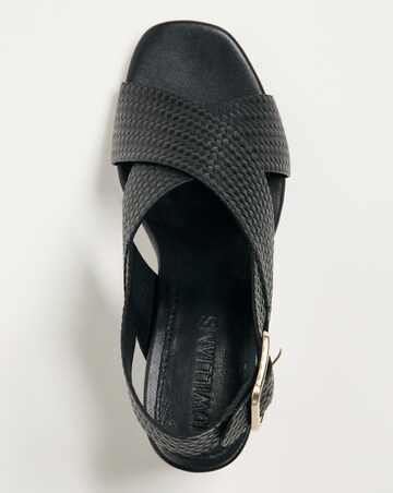 Joanna Hope Leather Interweave Heeled Sandal E Fit