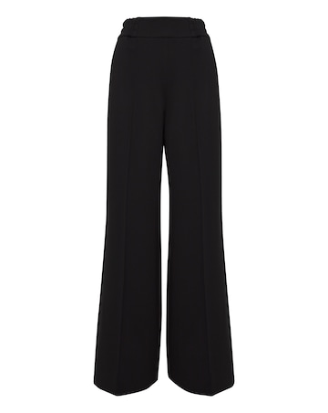 Anthology Black Ponte Pull On Wide Leg Trouser