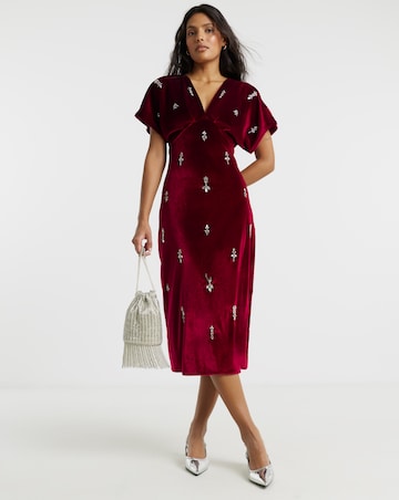 Hope & Ivy Farah Midi Dress