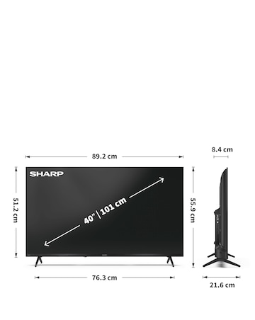 Sharp 2T-C40HE3245KB 40in QLED Smart HD Tivo TV