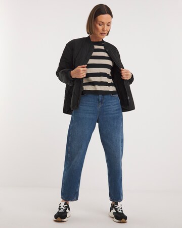 Whistles Stripe Crew Pocket Top