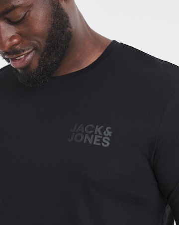 Jack & Jones Corp Logo T-Shirt - Black
