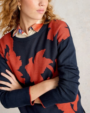 White Stuff Olive Floral Jumper