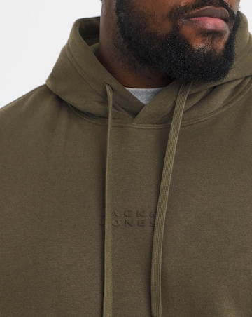 Jack & Jones Point Logo Hoodie - Green