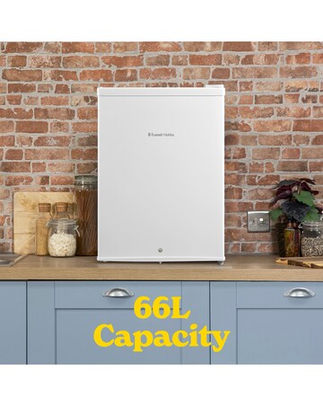 Russell Hobbs RH67TTLF0E1W-LCK Mini Fridge with Lock - White