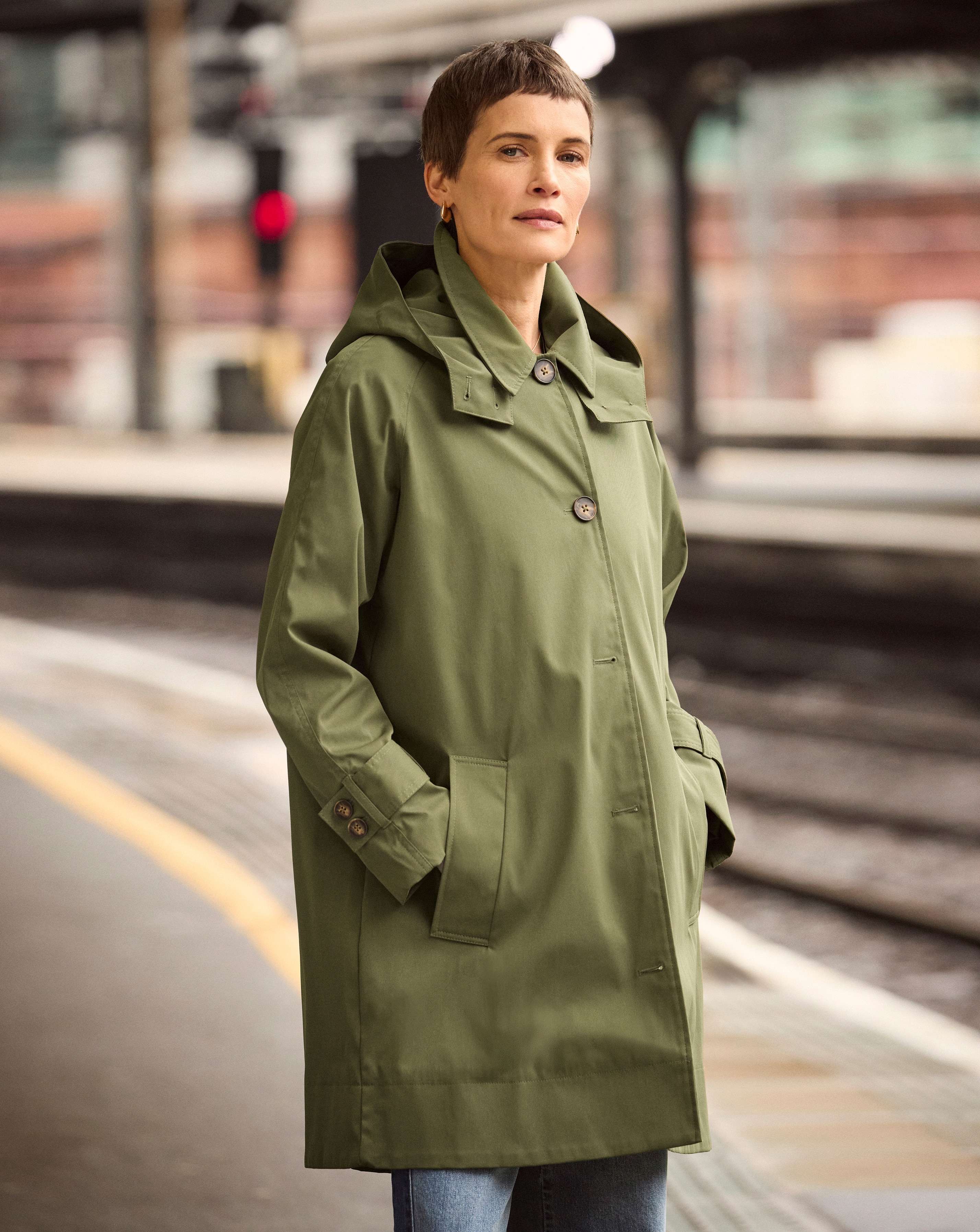 Khaki Trench Car Coat | JD Williams