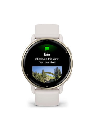 Garmin Venu 3S 41mm Smartwatch - Ivory and Soft Gold with Silicone Band