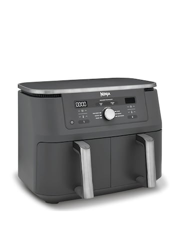 Ninja MAX 6-in-1 Dual Zone Air Fryer 9.5L DZ400UK Gun Metal Grey