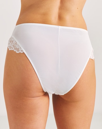 Ann Summers Sexy Lace Planet High Waist Brazillian White