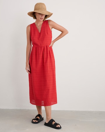 Seasalt Cornwall Meadow Saffron Broderie Dress