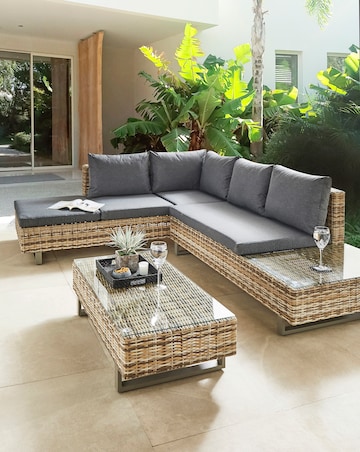 Novara Rattan Corner Sofa Set