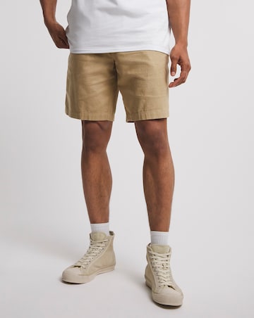Linen Mix Elasticated Short