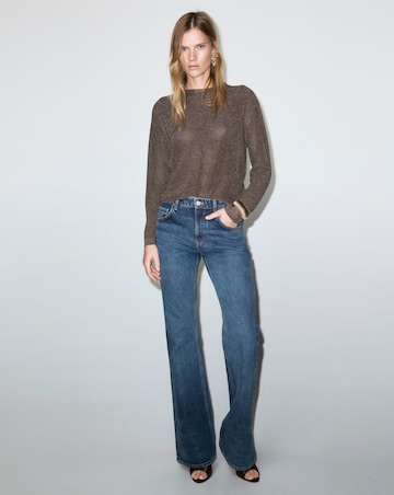 Mango Brown Crew Neck Jumper