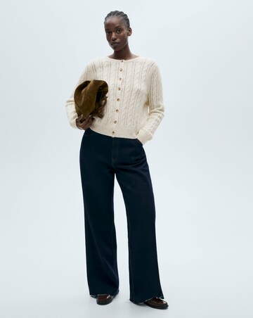 Mango Braided Cardigan With Openwork Detail