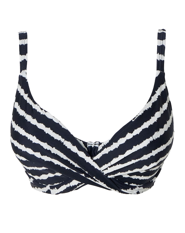 Figleaves Tailor Underwired Non Pad Wrap Plunge Bikini Top