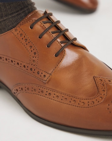 Formal Leather Brogue Extra Wide Fit