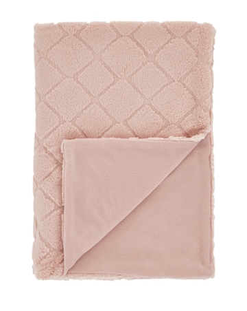 Catherine Lansfield Cosy Diamond Throw