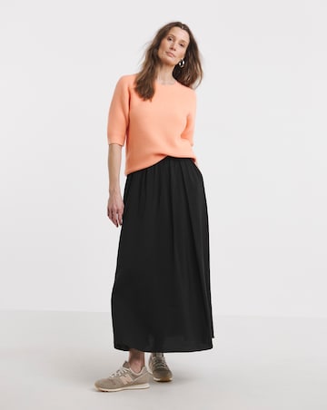 Coral Crew Neck Raglan Sleeve Jumper