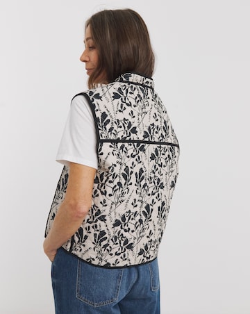 Pure Cotton Printed Quilt Gilet