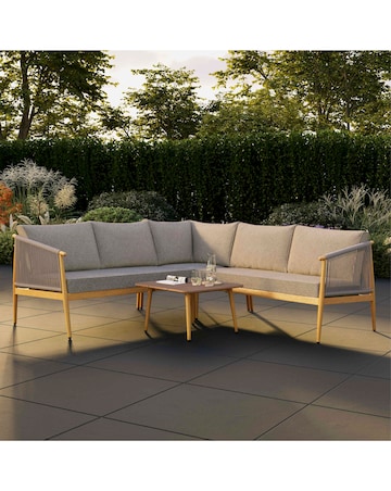 Charles Bentley Rope Weave Corner Set