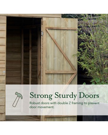 4LIFE Apex Shed 4x6 - Single Door - No Windows (Home Delivery)