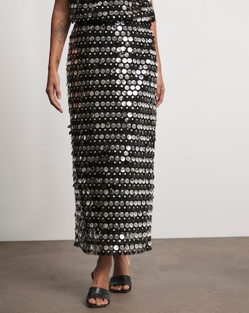 Joanna Hope Sequin Column Skirt
