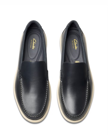 Clarks Bratton Loafer - Navy Leather