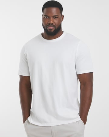 Heavyweight Crew Neck T-Shirt Long Length-White