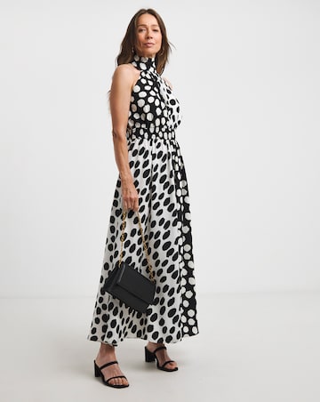 Joe Browns Stunning Halterneck Polka Dot Maxi Dress