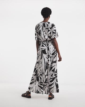 Crinkle Angel Maxi Sleeve Maxi Dress