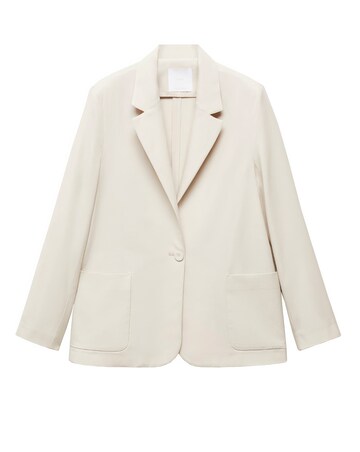 Mango Light Grey Lyocell Alicate Blazer
