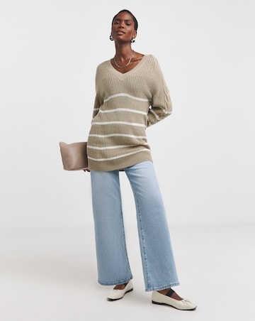 Cable V Neck Jumper