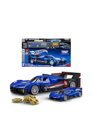 Mattel Brick Shop Hot Wheels Cadillac Project Gtp Hypercar Building Toy Kit