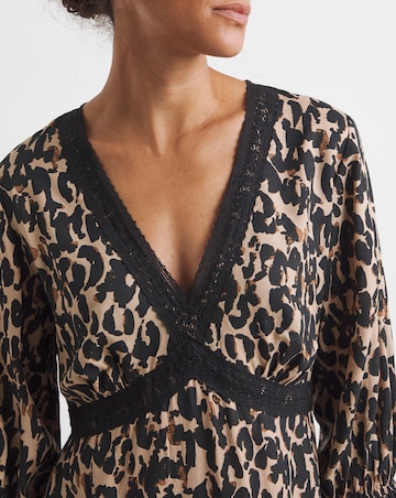 Lace Insert Tea Dress