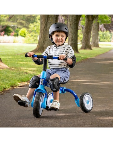 Xootz Switch Rider Folding Balance Bike Trike - Blue