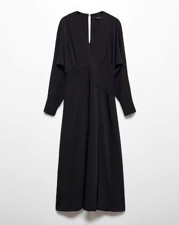 Mango Cross - Neckline Slit Dress