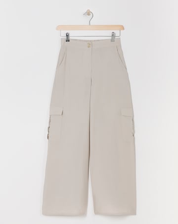 Stone Cargo Palazzo Trousers