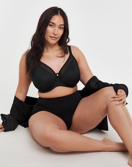 Elomi Smooth Moulded TShirt Wired Bra Black